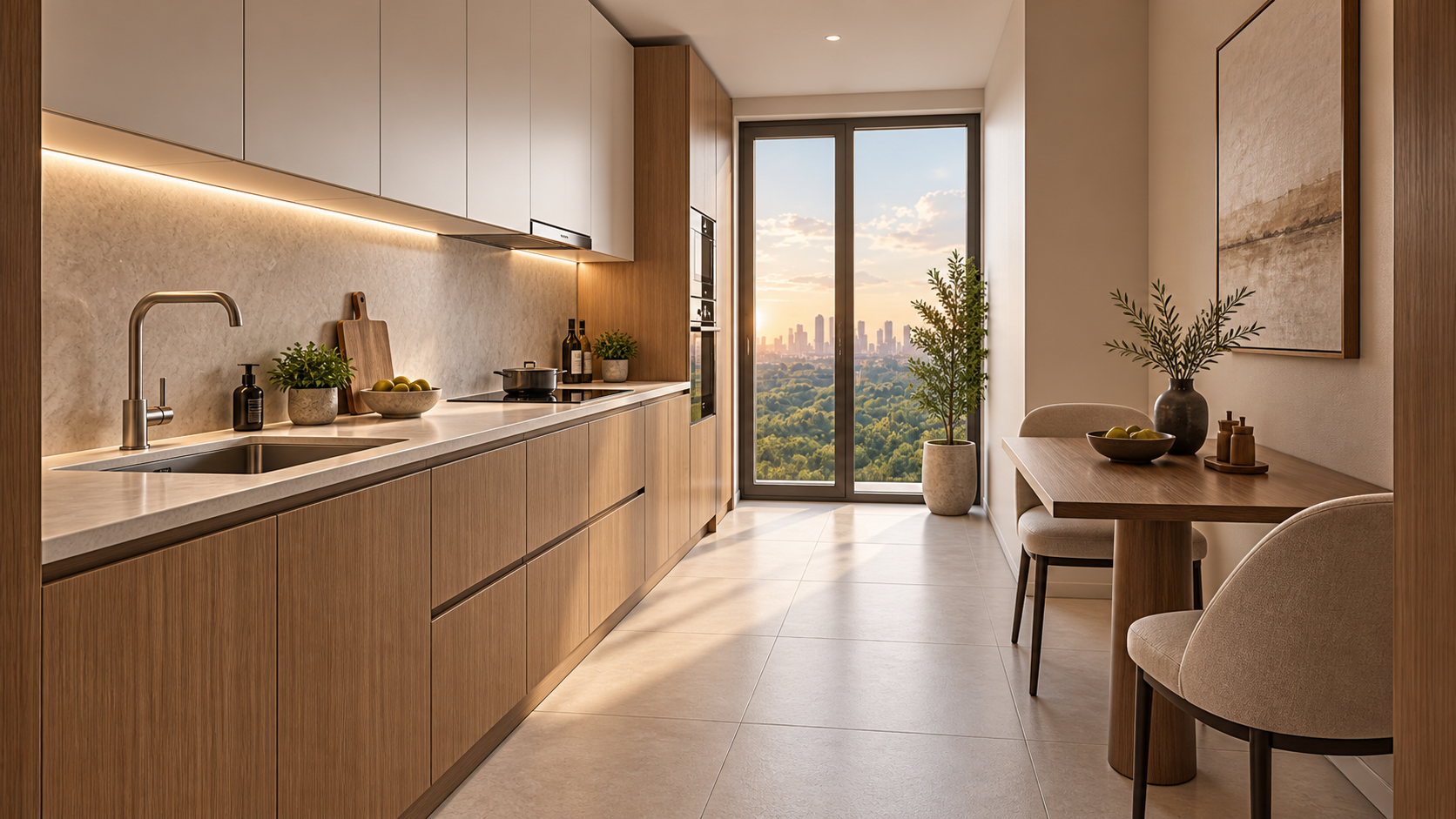Separate Kitchen — Interior Concept — illustrative rendering