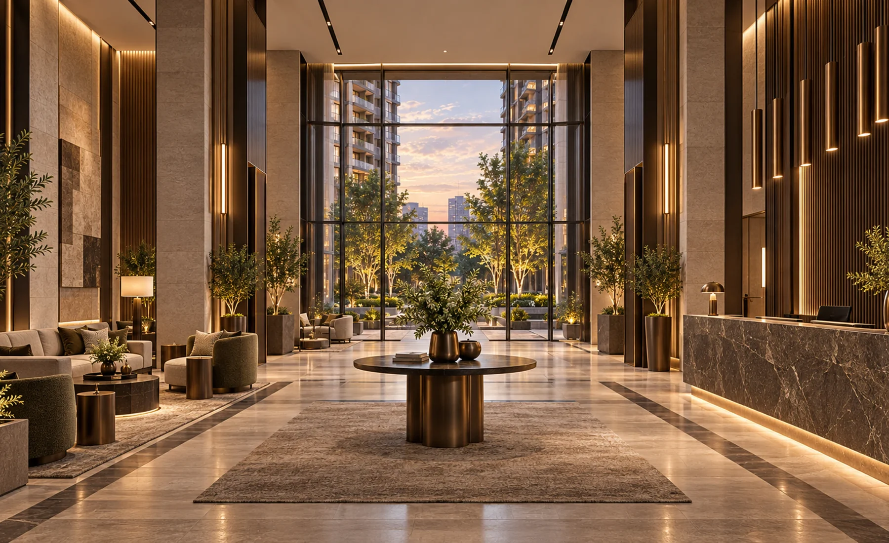 Representative lobby concept inspired by Avrupa Residence Oryapark