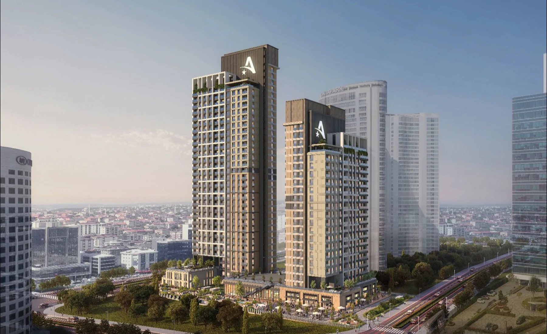 Avrupa Residence Oryapark towers in Yamanevler